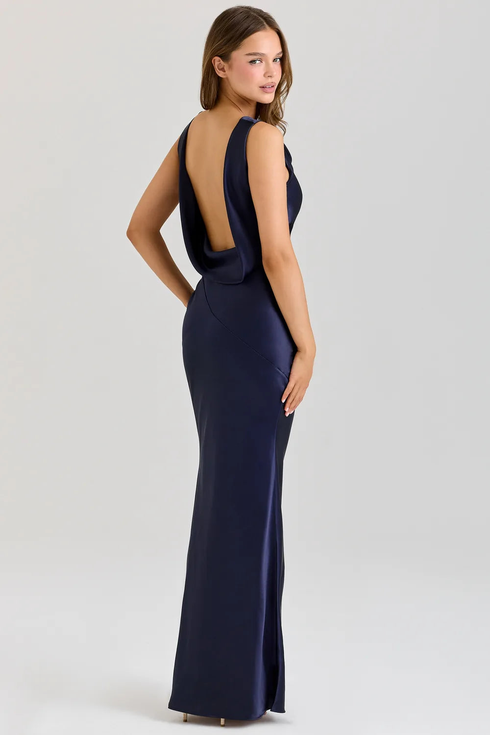 Vestido Longo Acetinado Samira