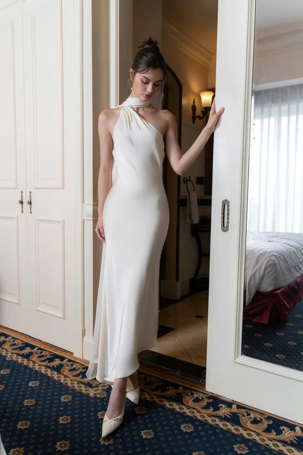 Vestido Longo Acetinado Germana