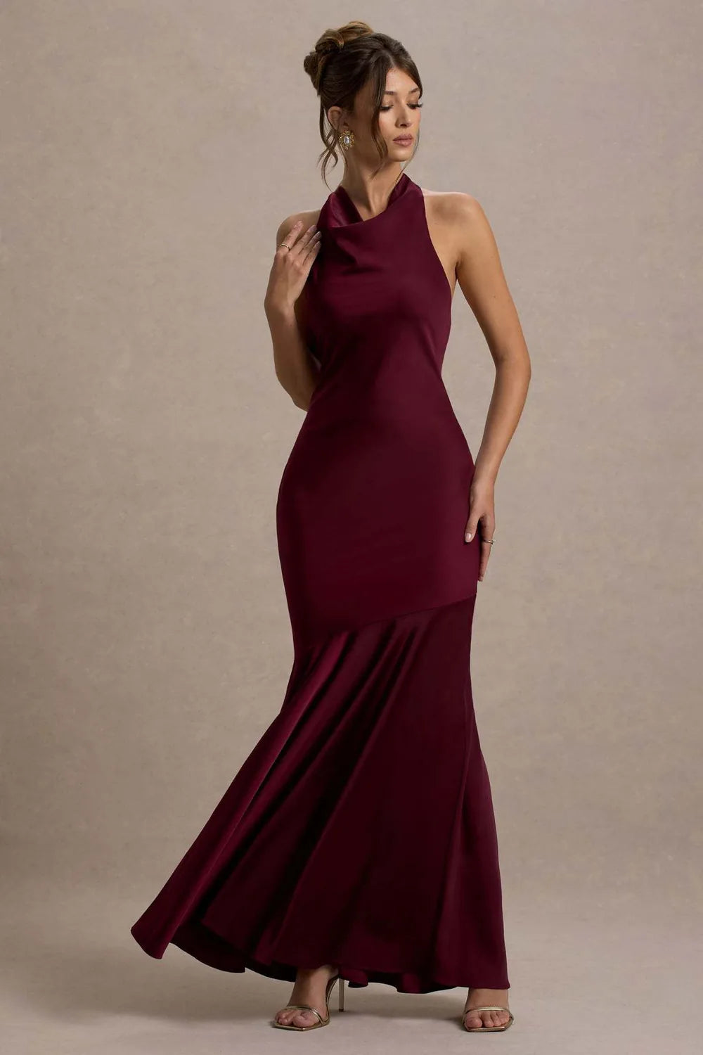 Vestido Longo Acetinado Saylor