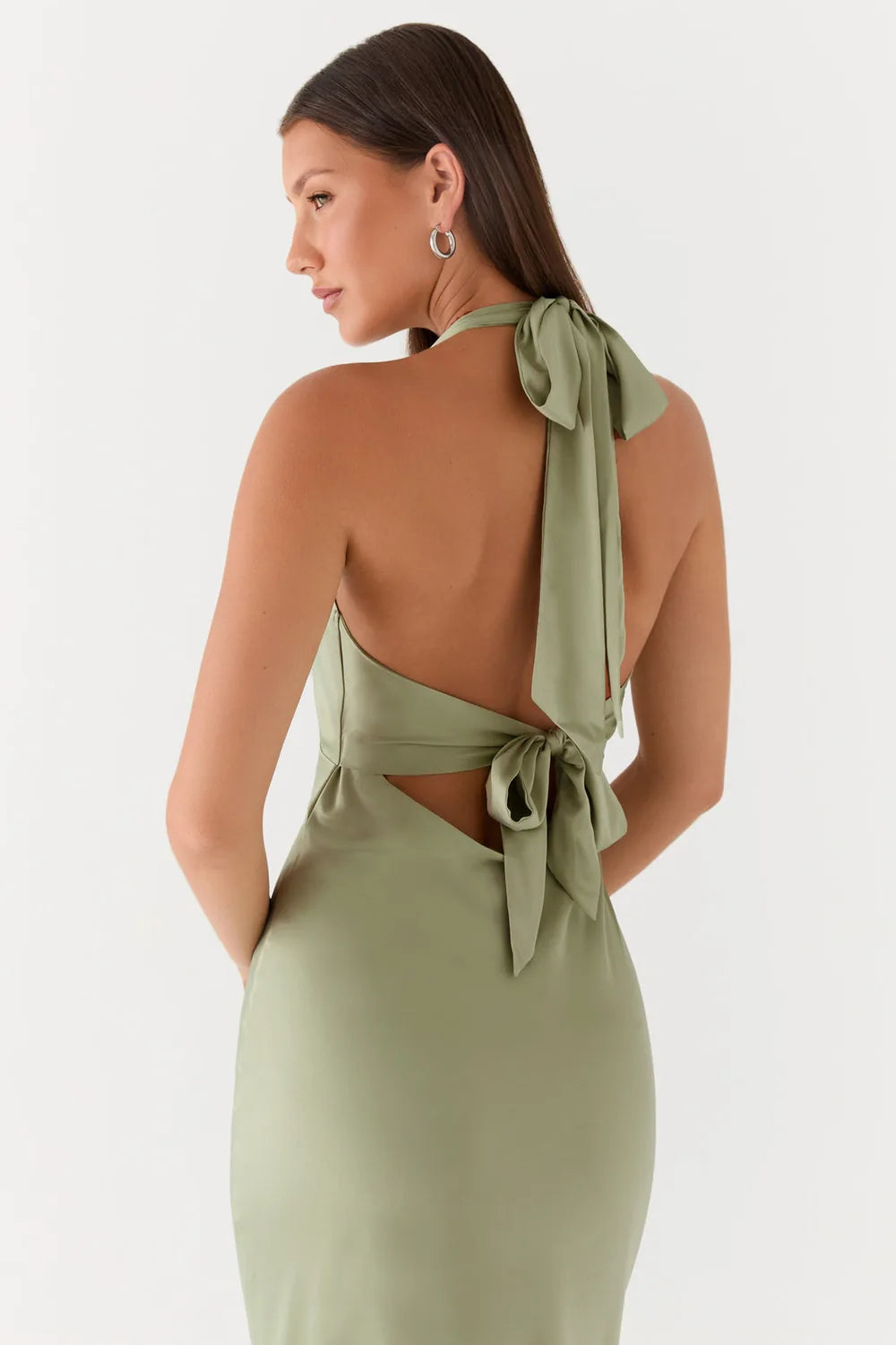 Vestido Longo Acetinado Santini