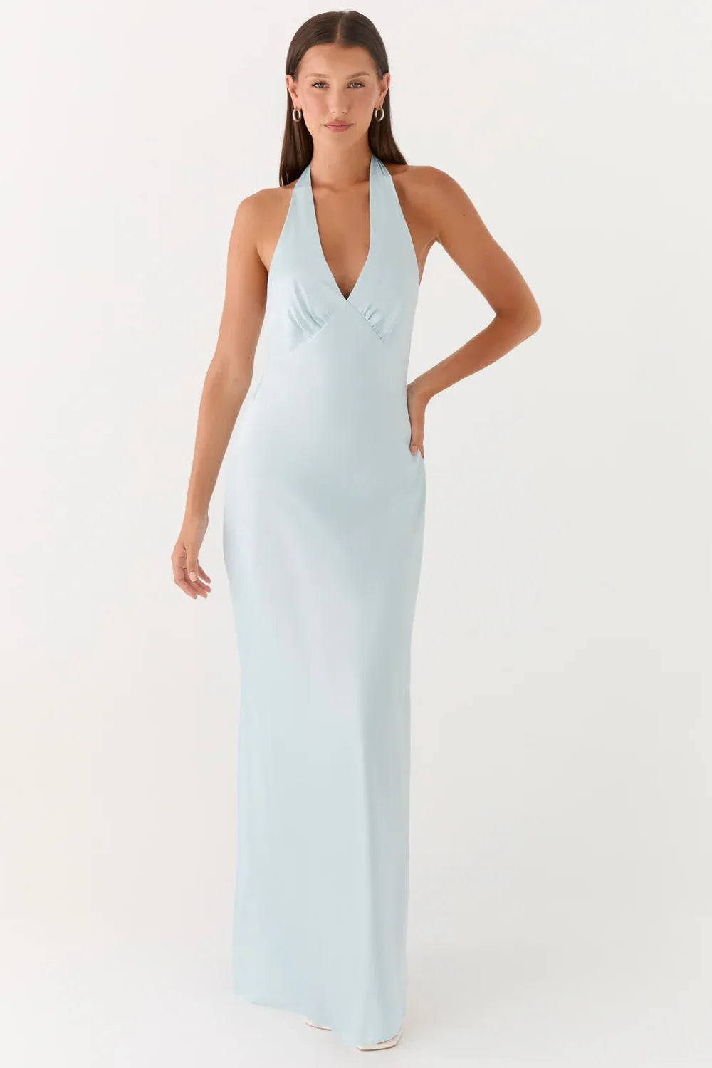 Vestido Longo Acetinado Santini