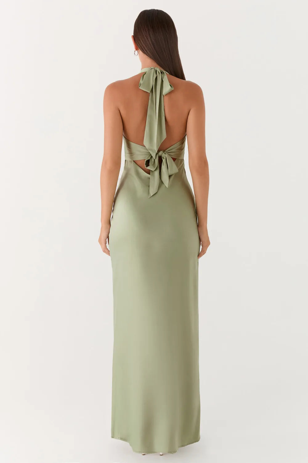 Vestido Longo Acetinado Santini