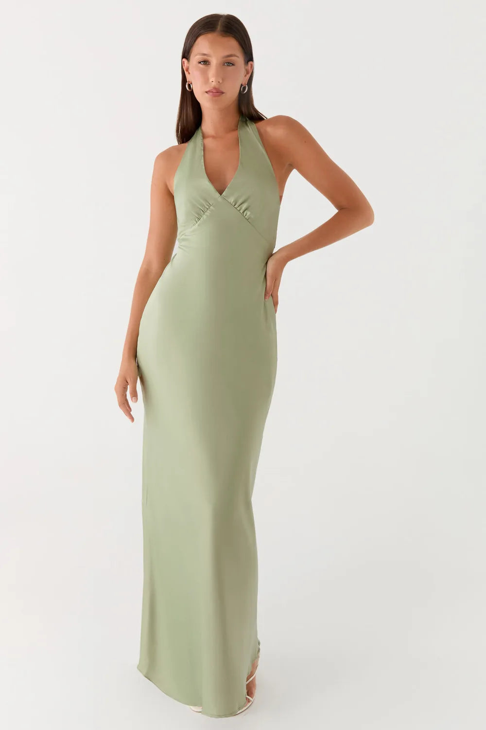 Vestido Longo Acetinado Santini