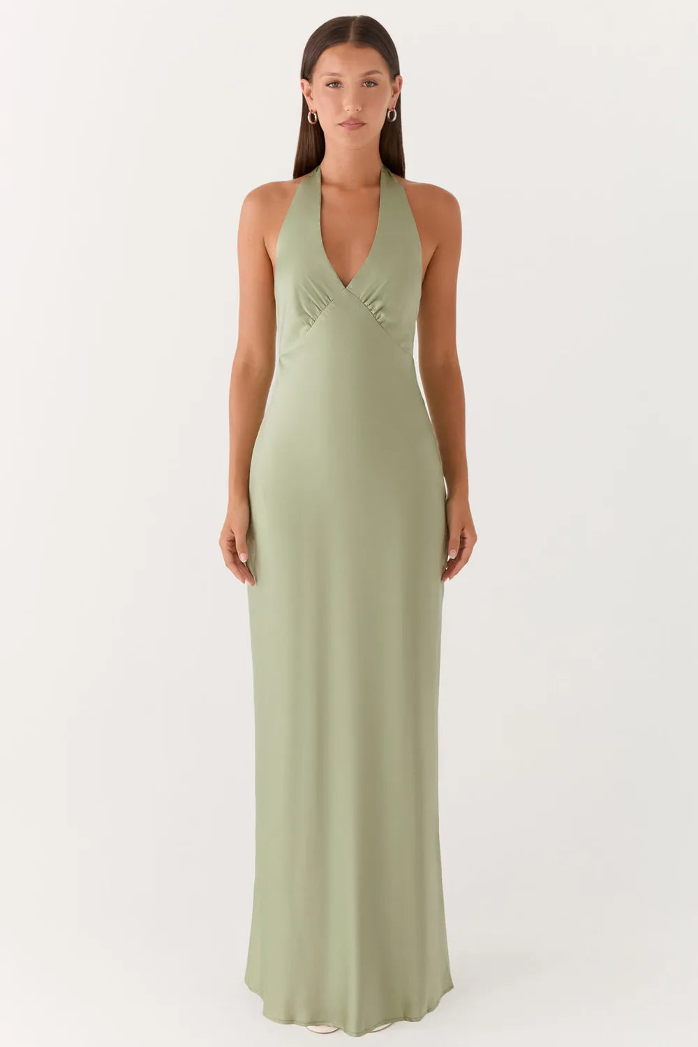 Vestido Longo Acetinado Santini