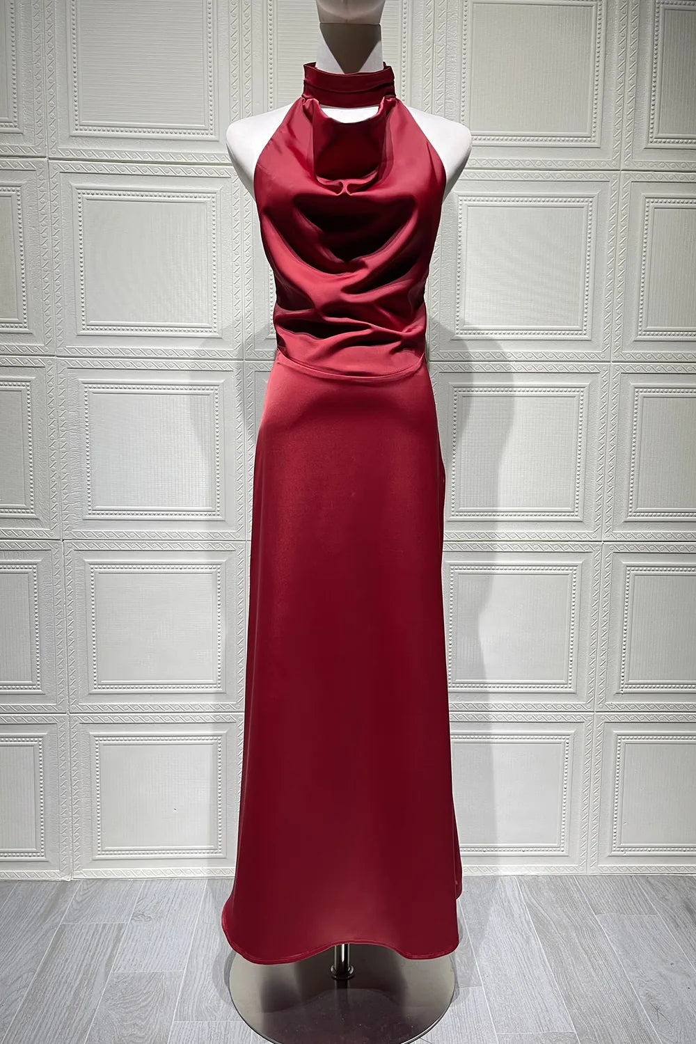 Vestido Longo Acetinado Giordana