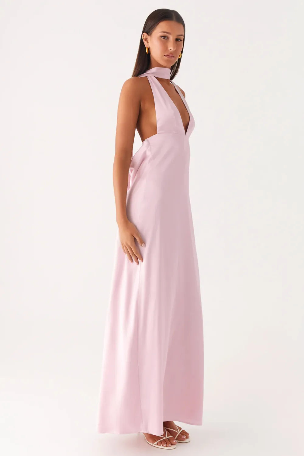 Vestido Longo Acetinado Cammy