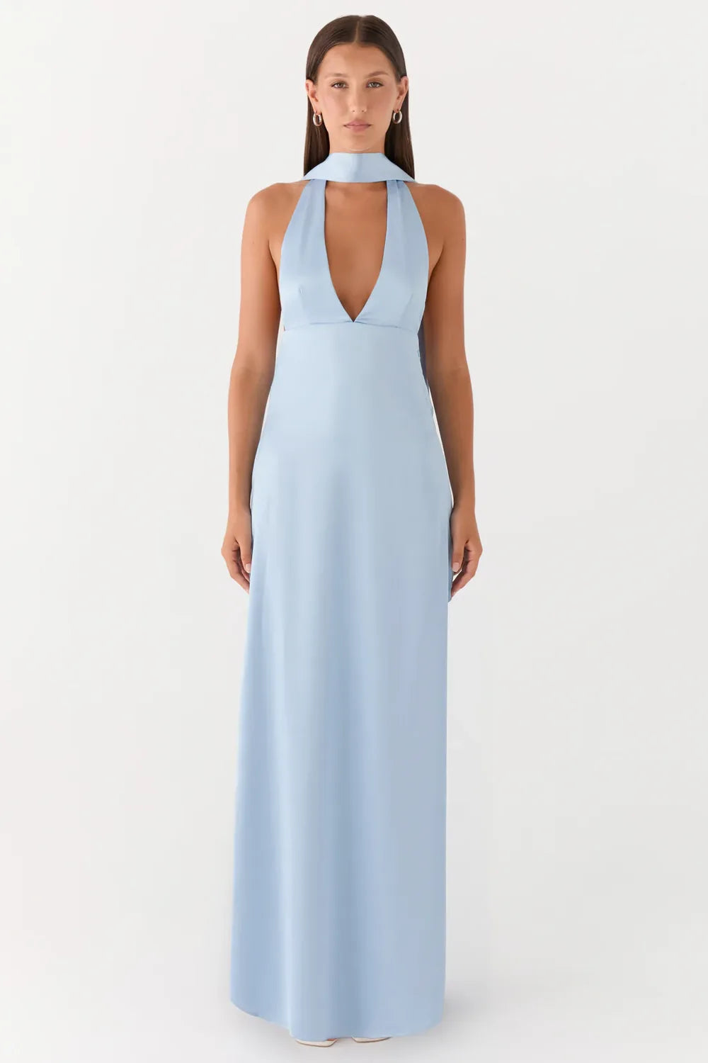 Vestido Longo Acetinado Cammy