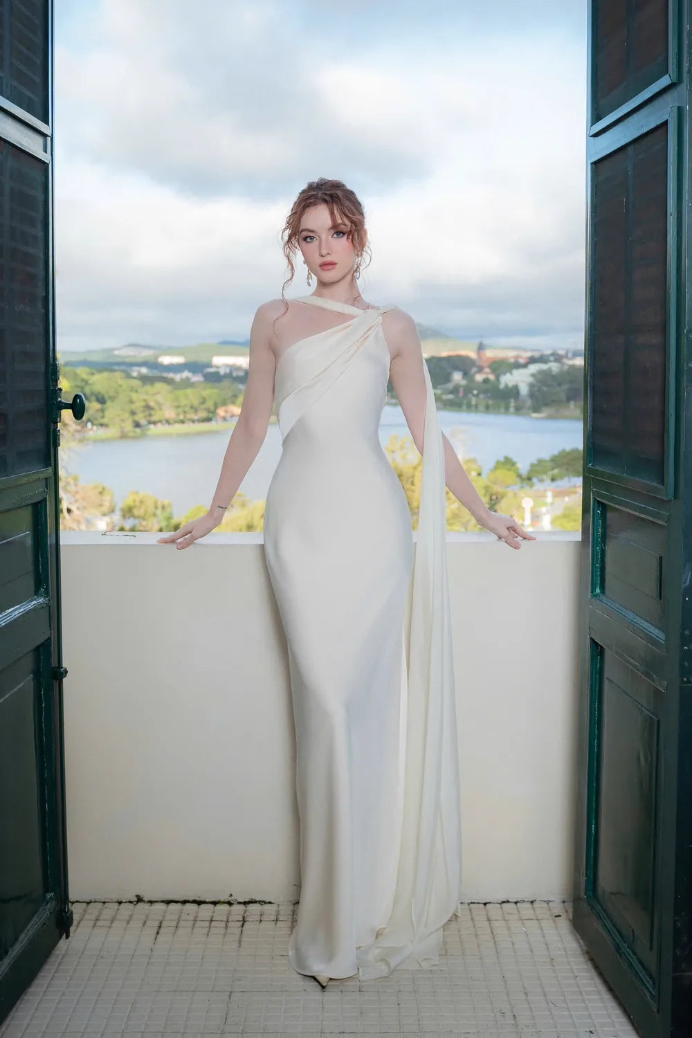 Vestido Longo Acetinado Bridget