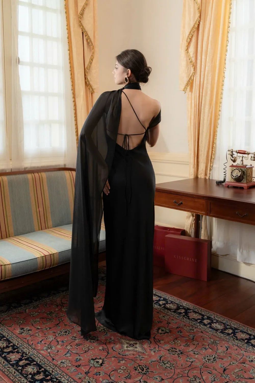 Vestido Longo Acetinado Bridget