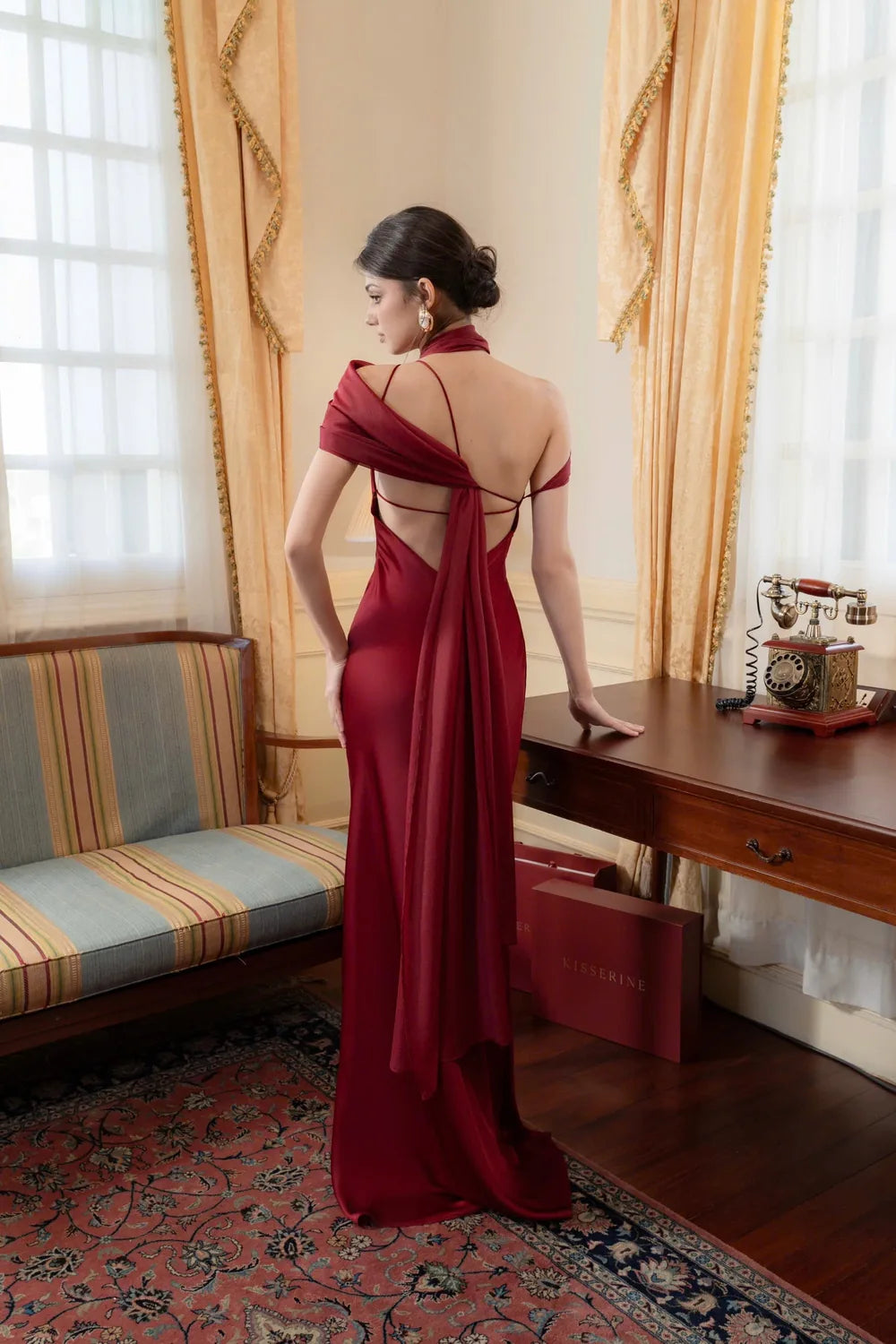 Vestido Longo Acetinado Bridget