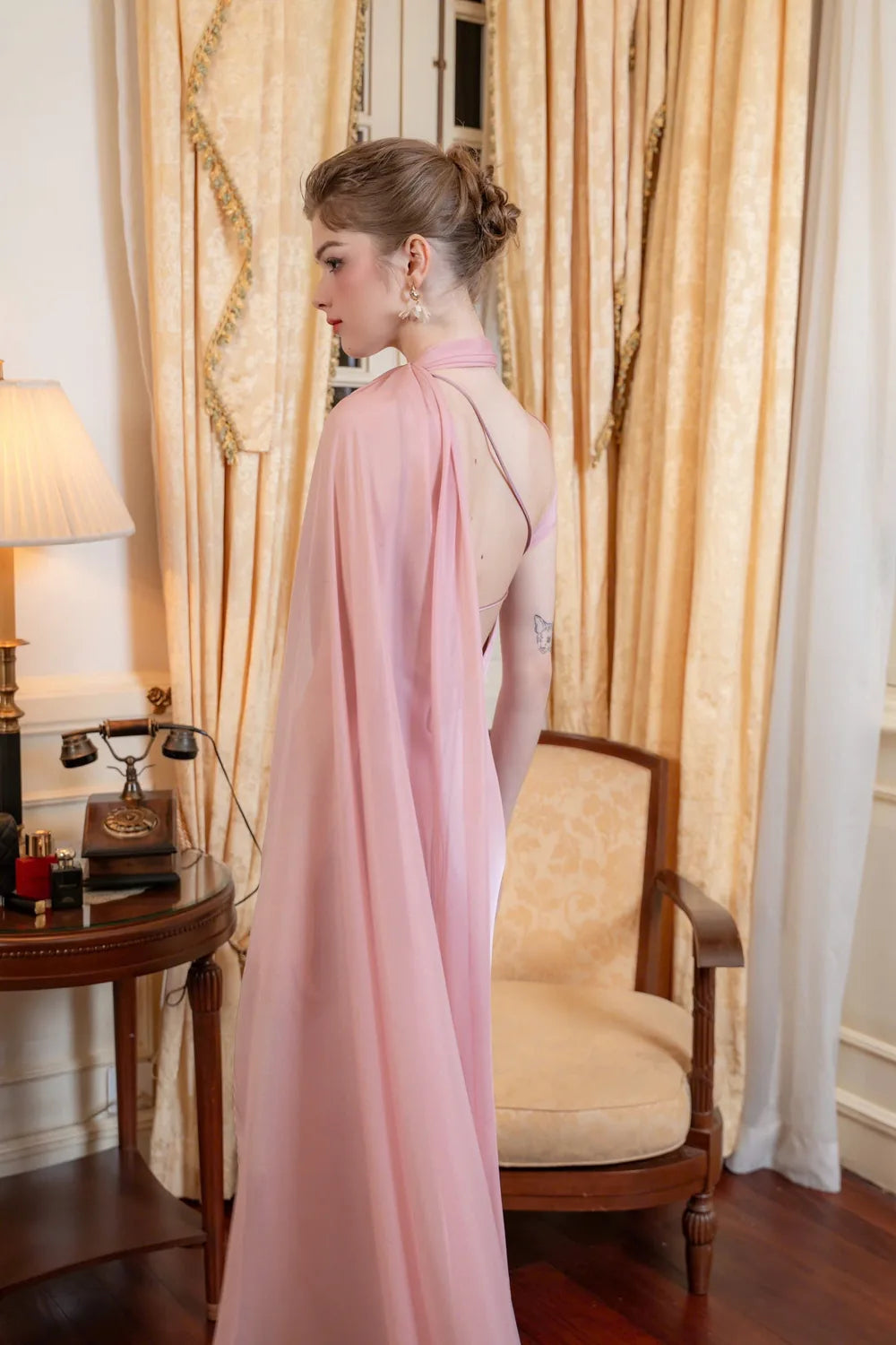 Vestido Longo Acetinado Bridget