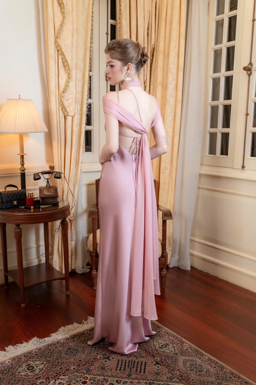 Vestido Longo Acetinado Bridget