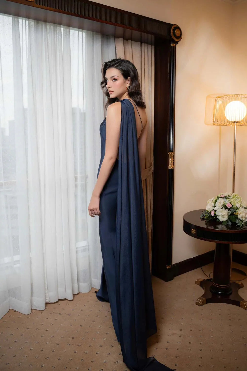 Vestido Longo Acetinado Bridget