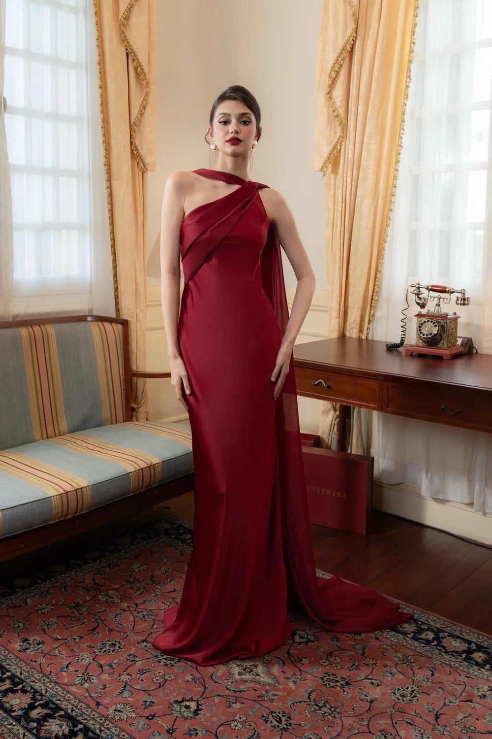 Vestido Longo Acetinado Bridget