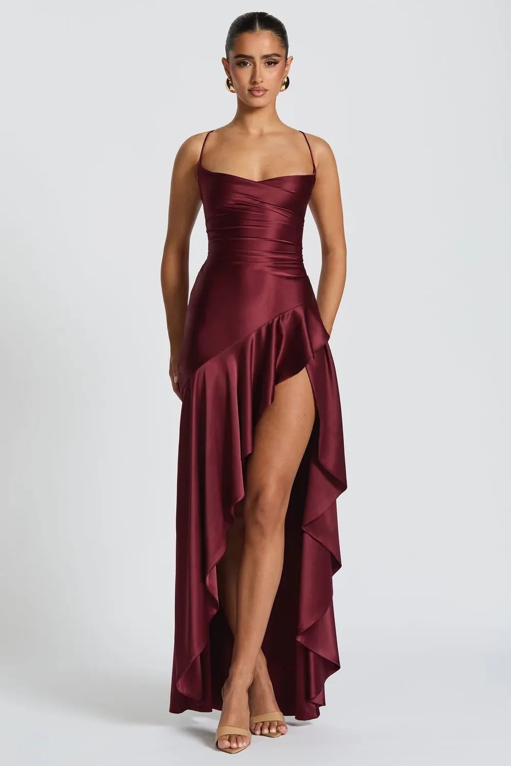 Vestido Longo Acetinado Solana