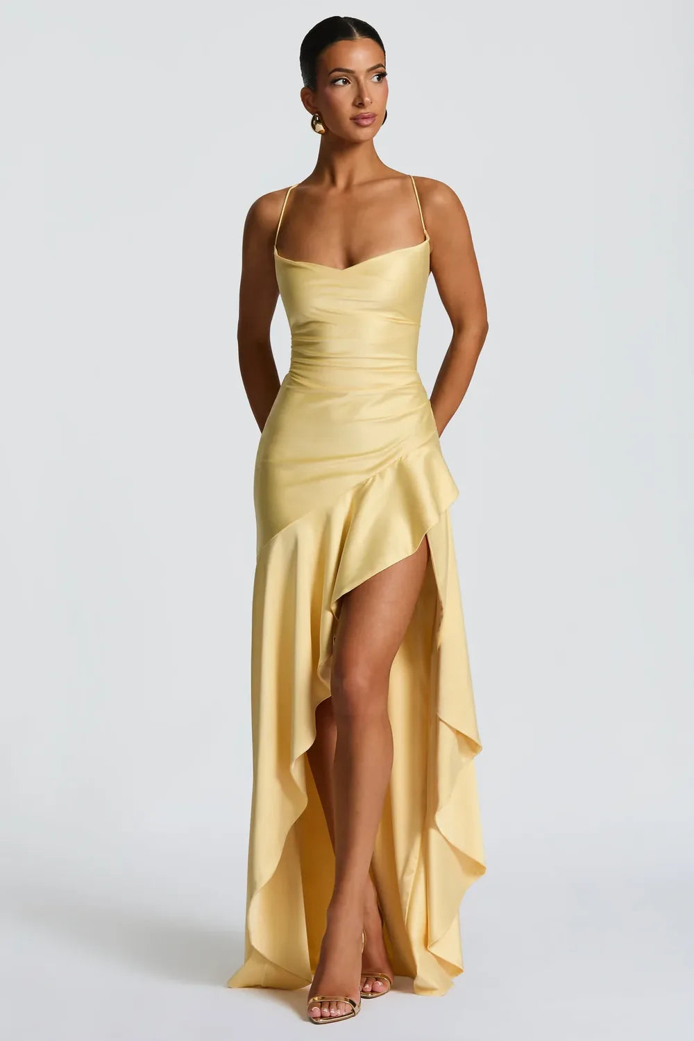 Vestido Longo Acetinado Solana