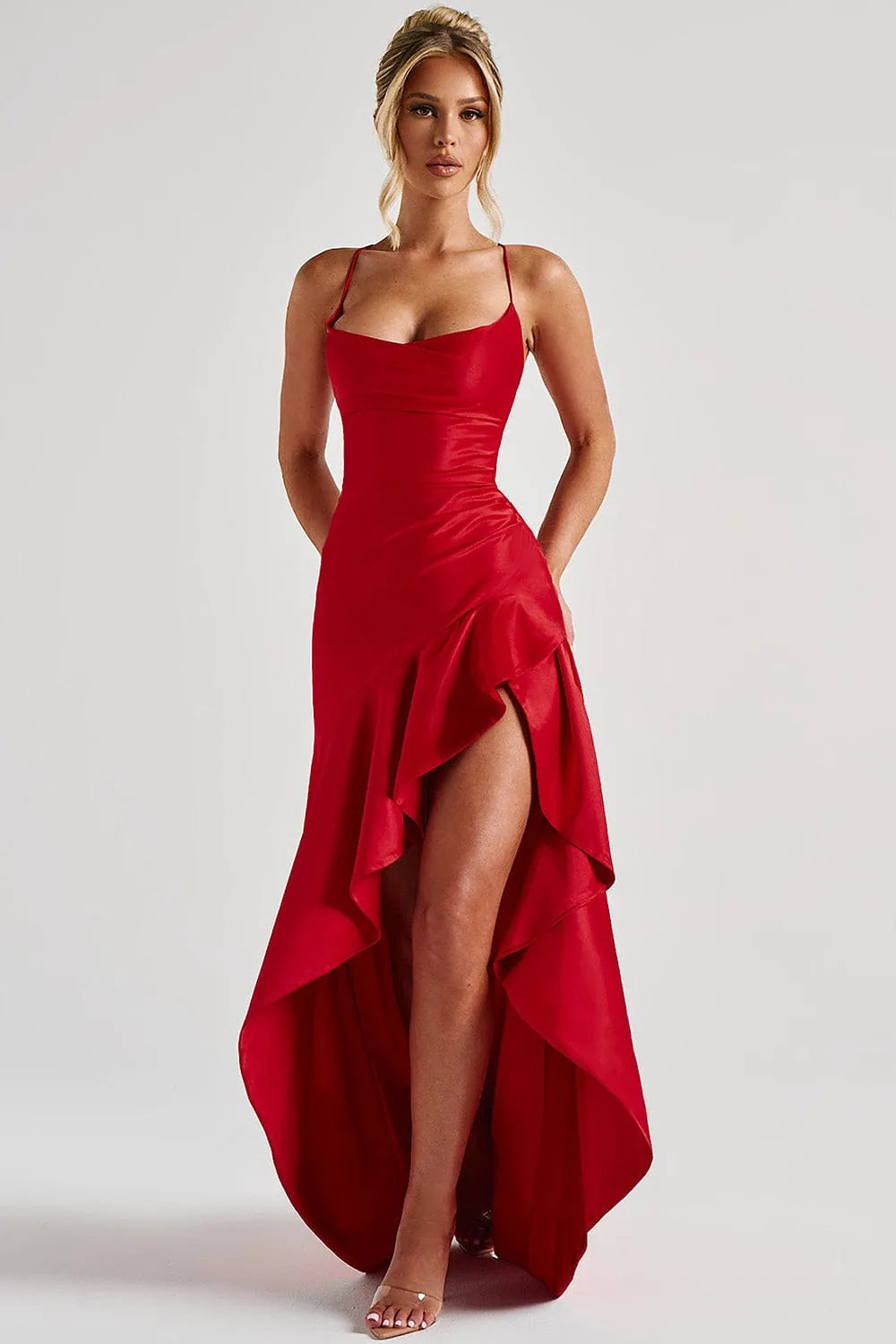 Vestido Longo Acetinado Solana