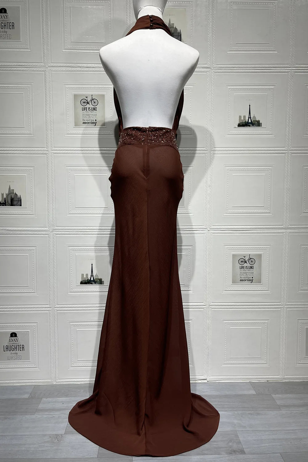 Vestido Longo Acetinado Lauren