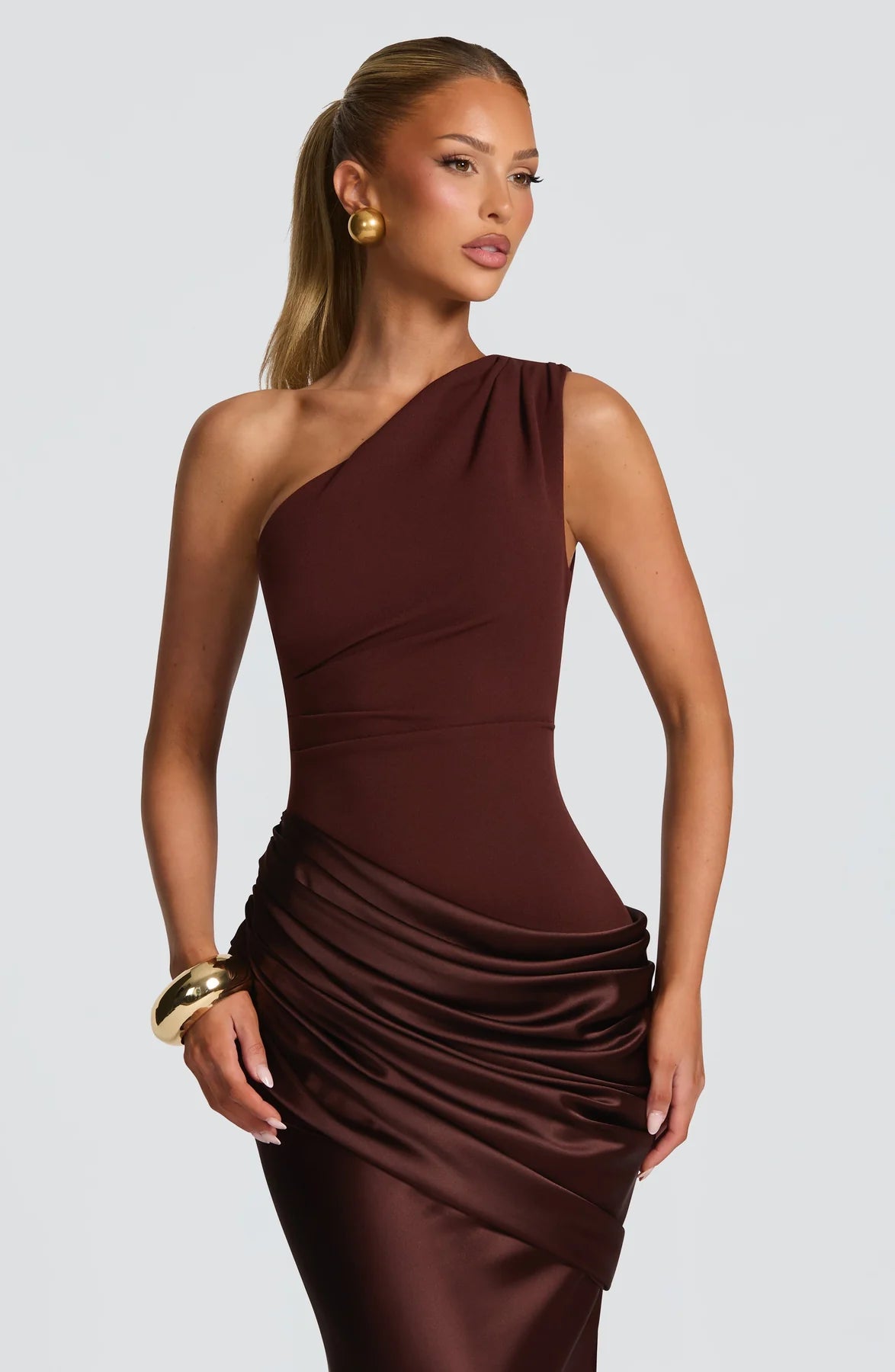 Vestido Longo Acetinado Cordelia