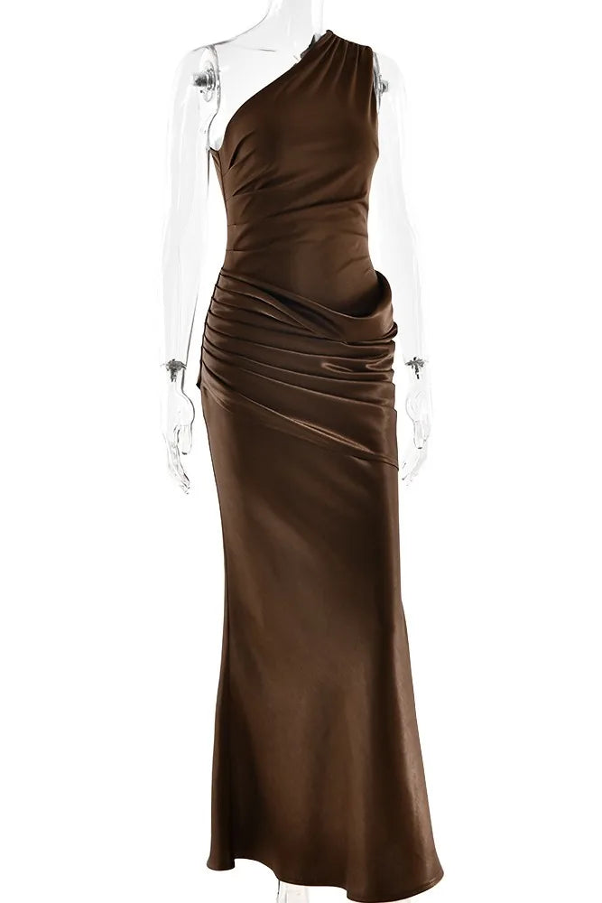 Vestido Longo Acetinado Cordelia