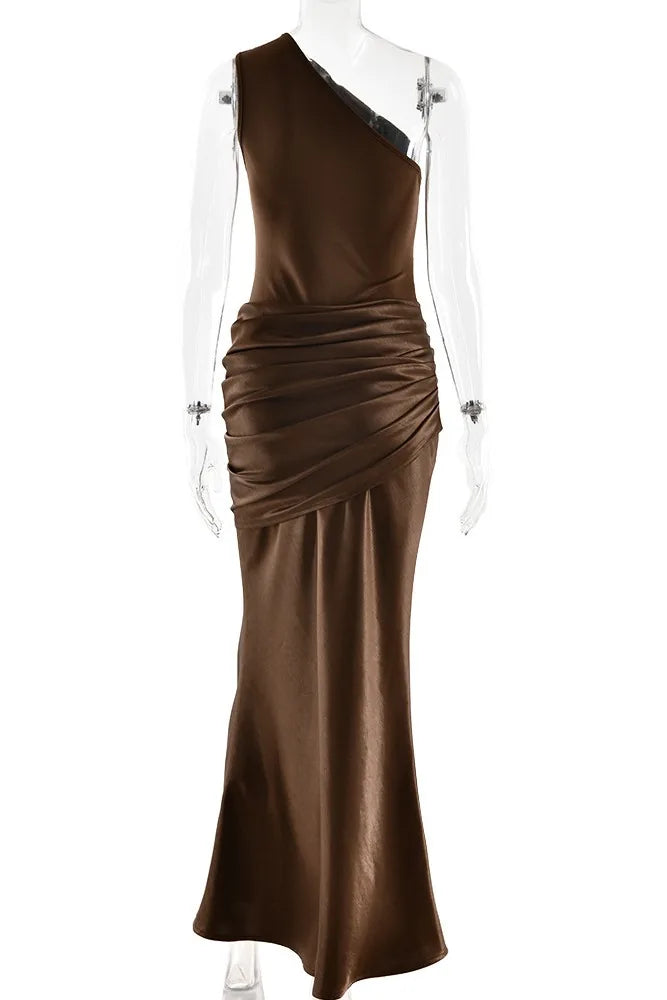 Vestido Longo Acetinado Cordelia