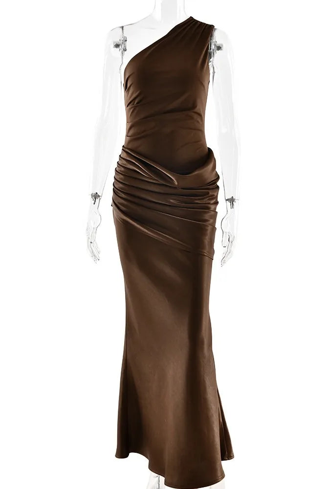 Vestido Longo Acetinado Cordelia