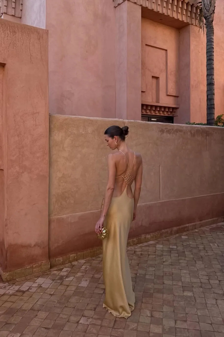 Vestido Longo Acetinado Pietra