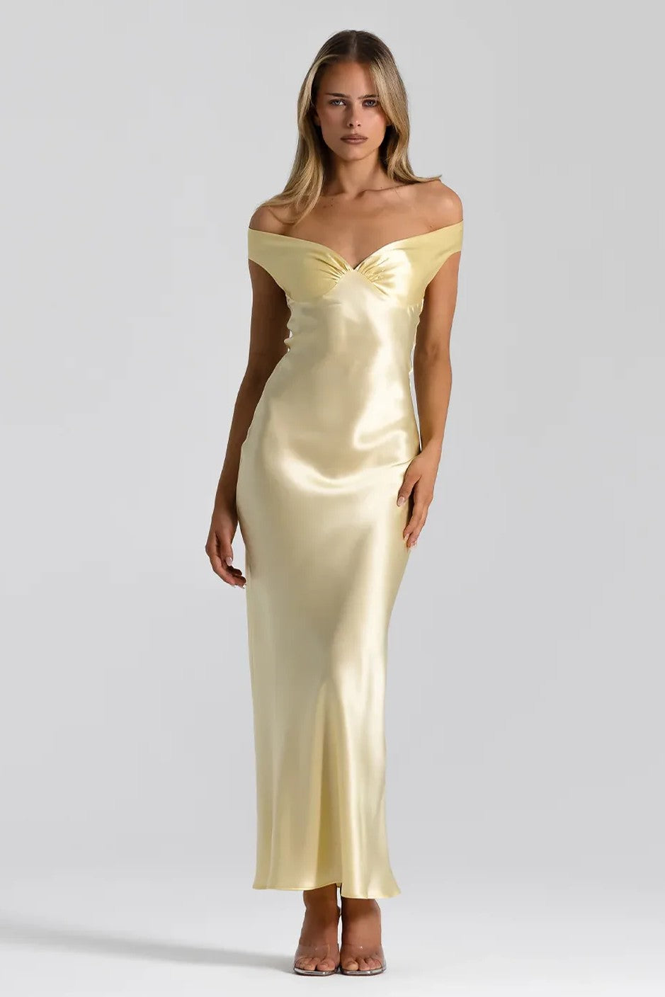 Vestido Longo Acetinado Natsai
