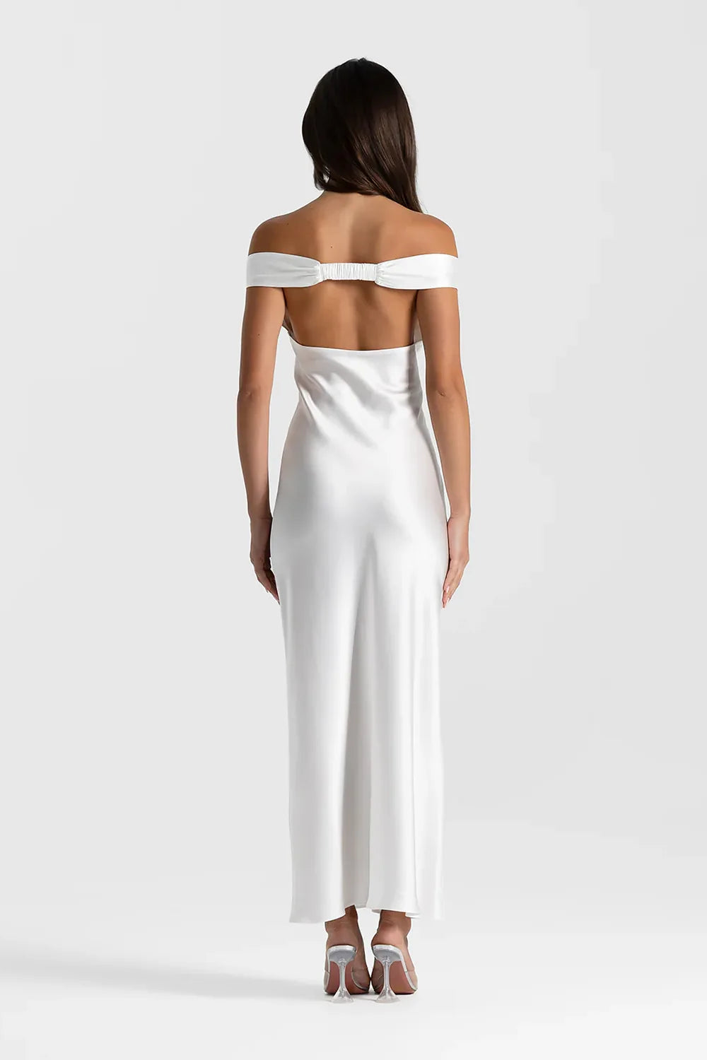 Vestido Longo Acetinado Natsai