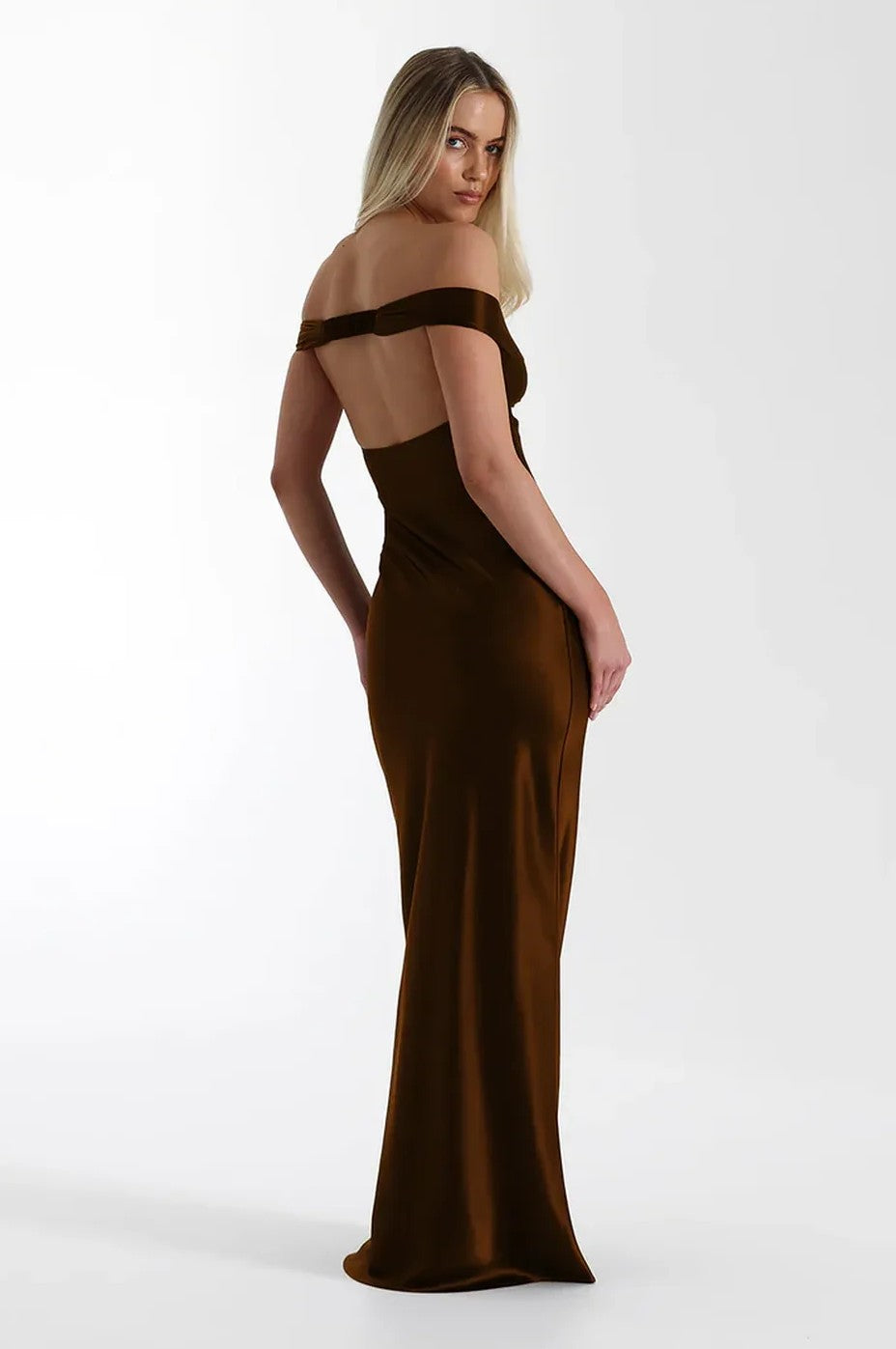 Vestido Longo Acetinado Natsai