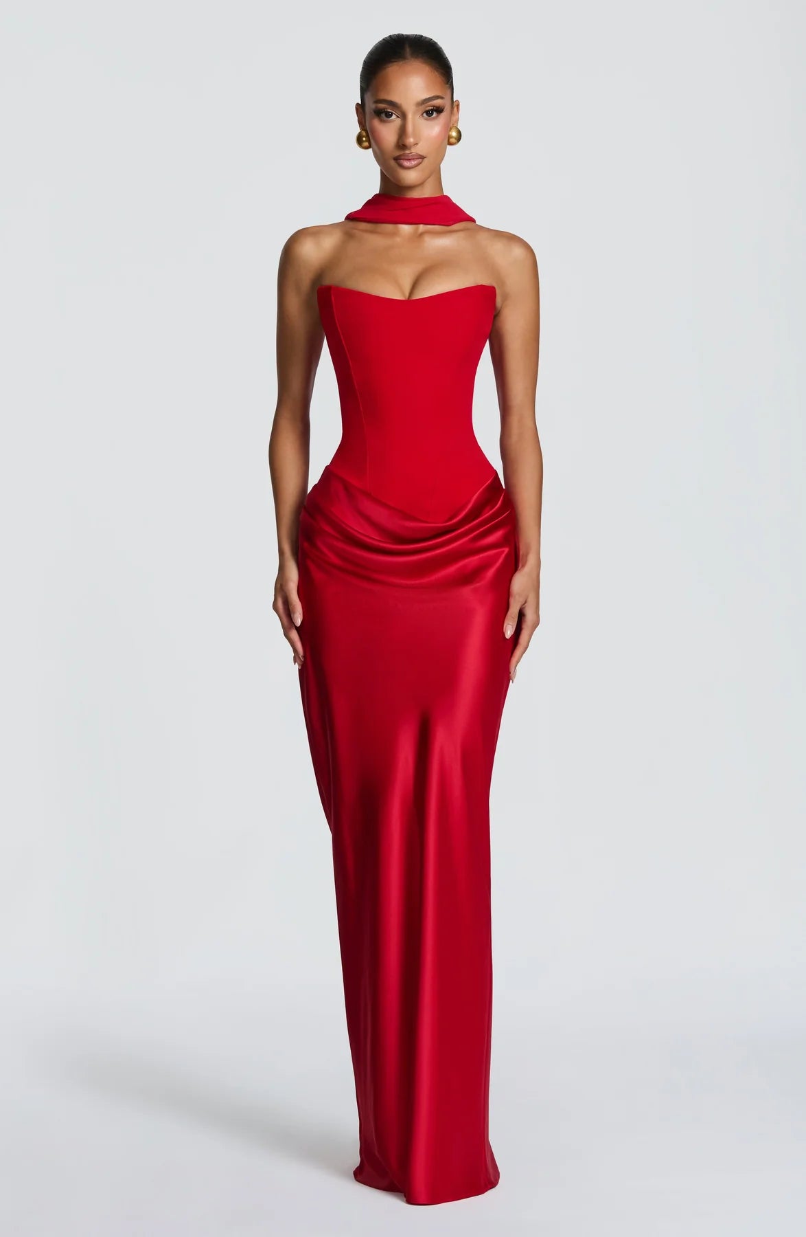 Vestido Longo Corset Tally