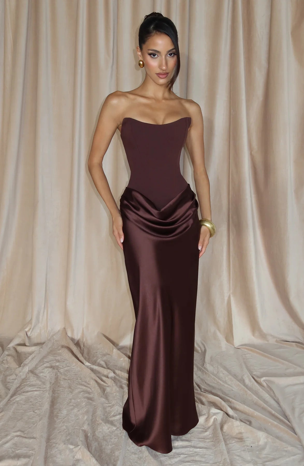 Vestido Longo Corset Tally