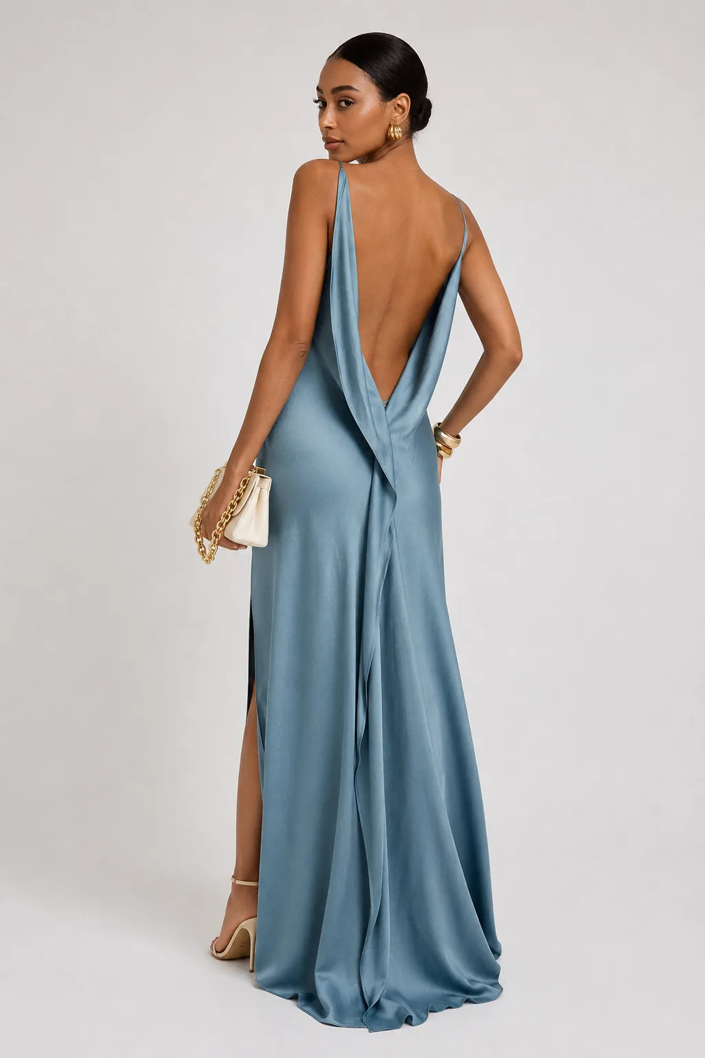 Vestido Longo Acetinado Mariah