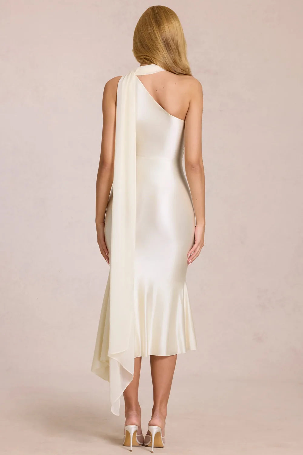 Vestido Midi Acetinado Lorenza