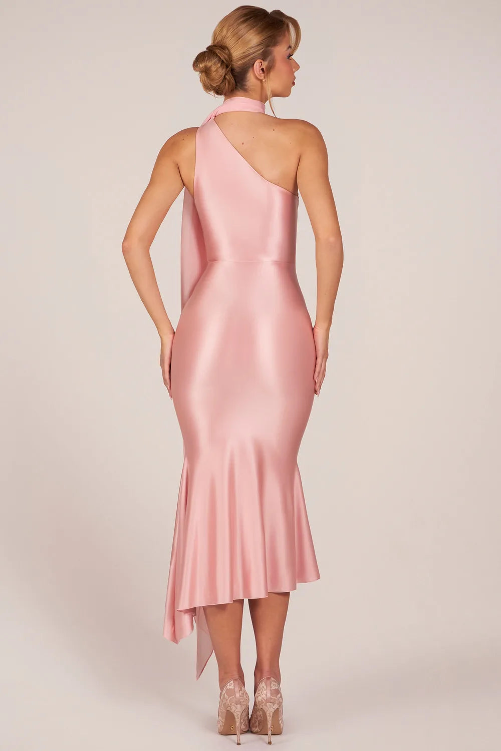 Vestido Midi Acetinado Lorenza