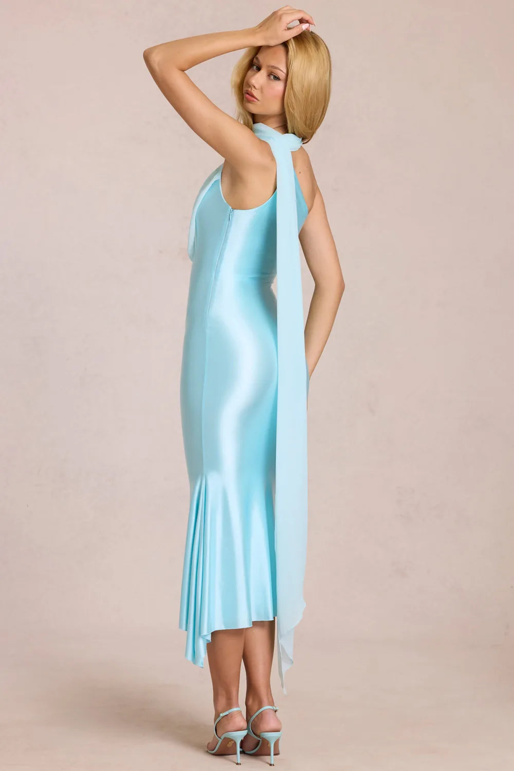 Vestido Midi Acetinado Lorenza
