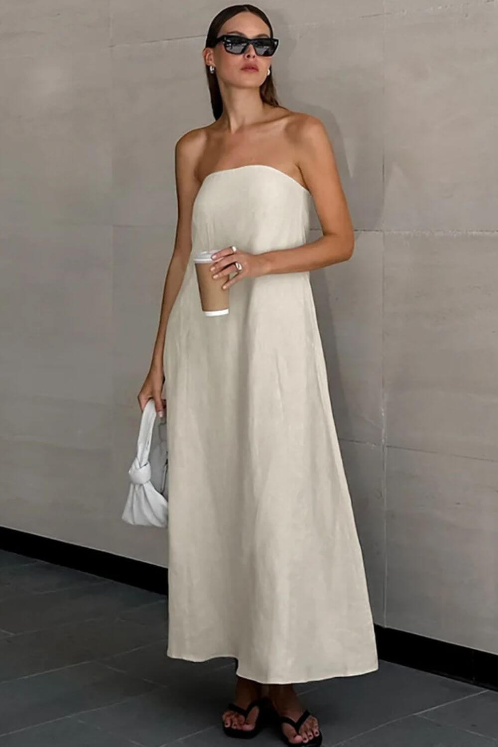 Vestido Longo em Linho Sofia